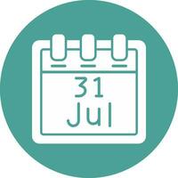 July 31 Vector Icon