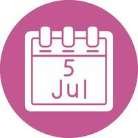 July 5 Vector Icon