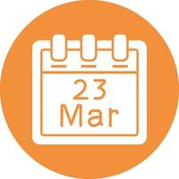 March 23 Vector Icon