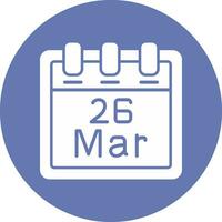 March 26 Vector Icon