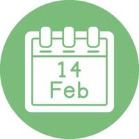 February 14 Vector Icon