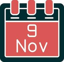 November 9 Vector Icon