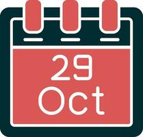 October 29 Vector Icon