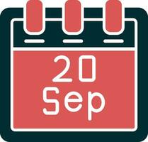 September 20 Vector Icon