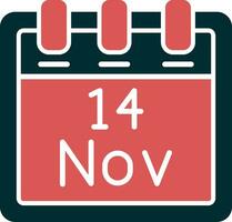 November 14 Vector Icon