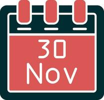 November 30 Vector Icon