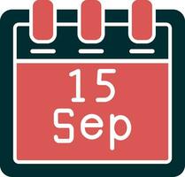 September 15 Vector Icon