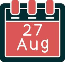 August 27 Vector Icon