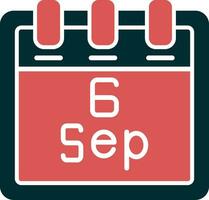 September 6 Vector Icon