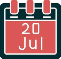 July 20 Vector Icon