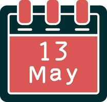 May 13 Vector Icon