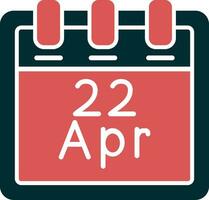 April 22 Vector Icon