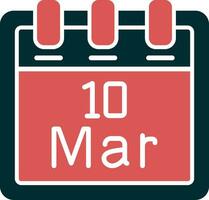 March 10 Vector Icon