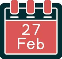 February 27 Vector Icon