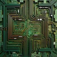 AI Generated Circuit Board Maze photo