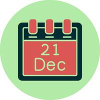 December 21 Vector Icon