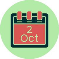 October 2 Vector Icon