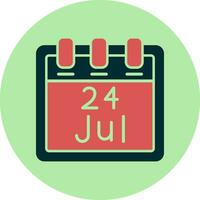 July 24 Vector Icon