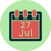 July 27 Vector Icon