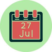 July 27 Vector Icon