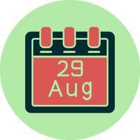 August 29 Vector Icon