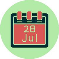 July 28 Vector Icon