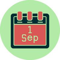 September 1 Vector Icon