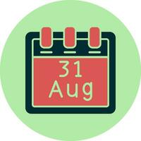 August 31 Vector Icon