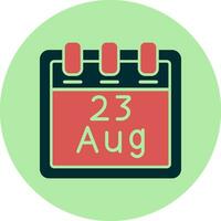 August 23 Vector Icon