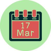 March 17 Vector Icon