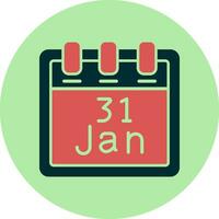 January 31 Vector Icon