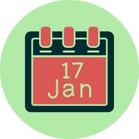 January 17 Vector Icon