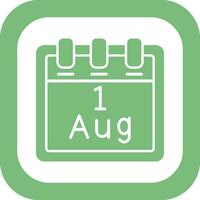 August 1 Vector Icon