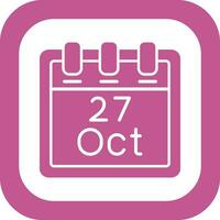 October 27 Vector Icon