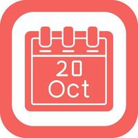 October 20 Vector Icon