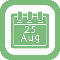 August 25 Vector Icon