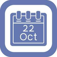 October 22 Vector Icon