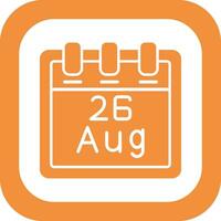 August 26 Vector Icon