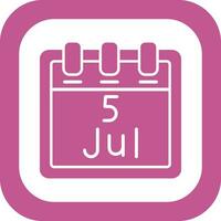 July 5 Vector Icon