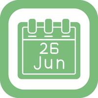 June 26 Vector Icon