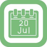 July 20 Vector Icon
