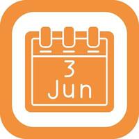 June 3 Vector Icon