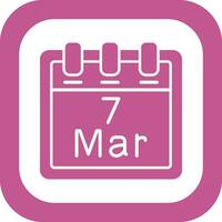 March 7 Vector Icon