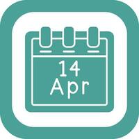 April 14 Vector Icon