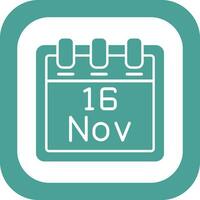 November 16 Vector Icon