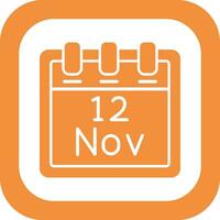 November 12 Vector Icon