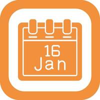 January 16 Vector Icon