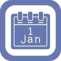 January 1 Vector Icon