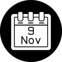 November 9 Vector Icon