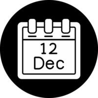 December 12 Vector Icon